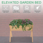Outdoor and Garden-Raised Garden Planter Bed with Solid Wood Construction and Bag Perfect Flower Box for Growing Herbs and Plants - Outdoor Style Company
