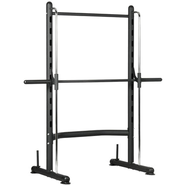 Miscellaneous-Squat Rack with Pull Up Bar and Barbell Bar Adjustable Bench Press Multi-Function Weight Lifting Half Rack - Outdoor Style Company