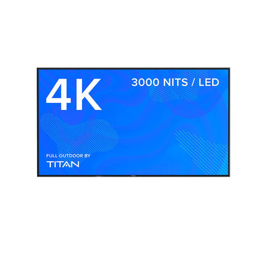 -Titan Full Sun Outdoor Commercial Smart TV 3000 Nits 4K UHD 120hz Mil-Spec IP65 Weatherproof Coated Bluetooth WiFi (TC-TT) - Outdoor Style Company
