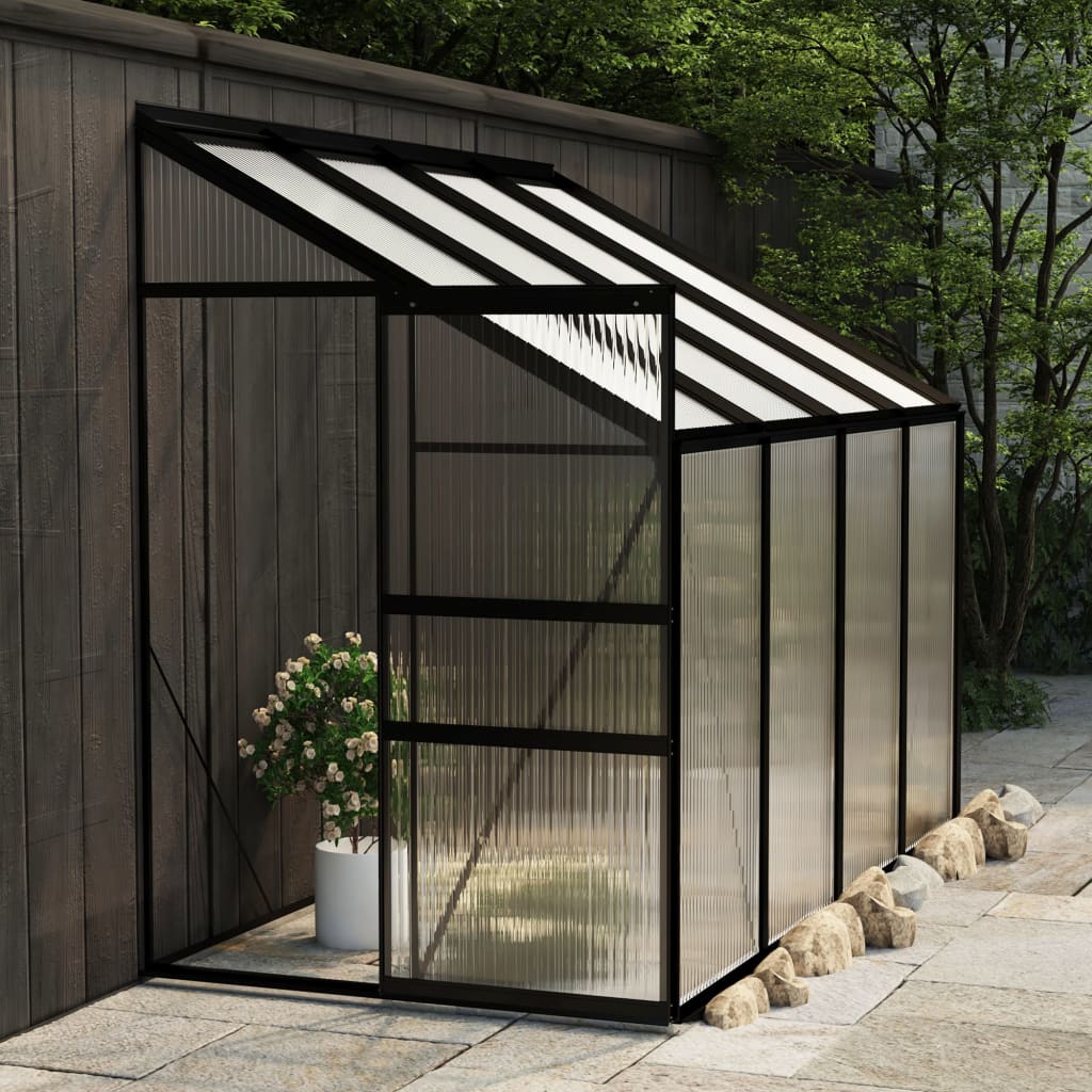 Greenhouses-Variety of Walk-in Greenhouse with Aluminum Frame Kit with Roof Vent and Galvanized Base Frame - Outdoor Style Company
