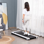 Sports and Fitness-Walking Treadmill, Walking Pad Machine, Jogging Exercise Machine with LED Monitor & Remote Control for Home Gym, White - Outdoor Style Company