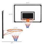 Outdoor and Garden-Wall Mounted Basketball Hoop, Mini Hoop with 45'' x 29'' Shatter Proof Backboard, Durable Rim and All-Weather Net for Indoor and Outdoor Use - Outdoor Style Company