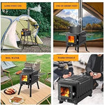 -Wood Burning Stove, Camping Wood Stove, Portable Hot Tent Stoves wood burning, Dual Interior Post Combustion Design with Extend - Outdoor Style Company