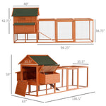 Outdoor and Garden-XL Solid Wood Deluxe Outdoor Lockable Chicken Coop Kit with Nesting Box and Run - Outdoor Style Company