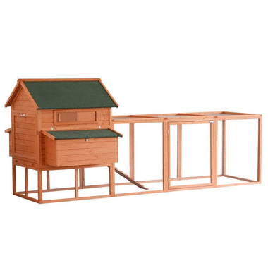 Outdoor and Garden-XL Solid Wood Deluxe Outdoor Lockable Chicken Coop Kit with Nesting Box and Run - Outdoor Style Company